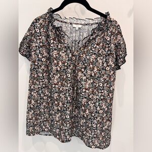 Voy Floral Patterned fall blouse